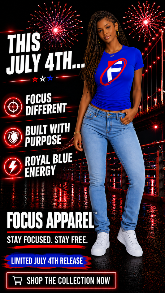 FOCUS APPAREL™ Royal Blue Energy Shirt