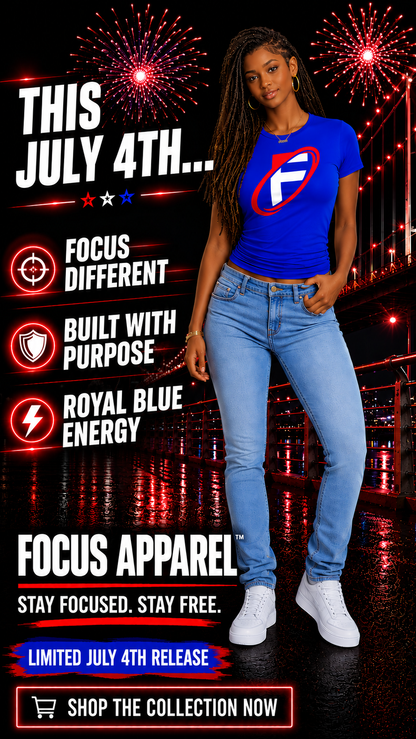 FOCUS APPAREL™ Royal Blue Energy Shirt