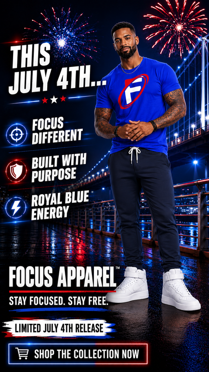 FOCUS APPAREL™ Royal Blue Energy Shirt