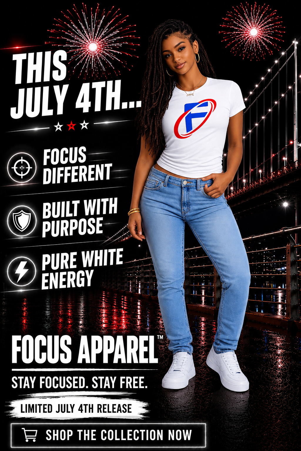 FOCUS APPAREL™ White Pure Energy Shirt